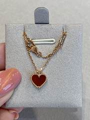 Fortok Van Cleef & Arpels Red Heart Bracelet - 4