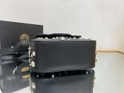 Fortok Versace Black Mini La Medusa Spiked Top Handle Bag 16x6x12cm - 6