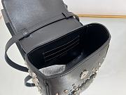Fortok Versace Black Mini La Medusa Spiked Top Handle Bag 16x6x12cm - 3