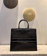 Fortok Dior Book Tote Black Dior Oblique Embossed Calfskin 41.5x34.5x16cm - 1