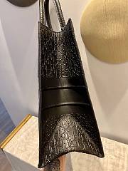 Fortok Dior Book Tote Black Dior Oblique Embossed Calfskin 41.5x34.5x16cm - 5
