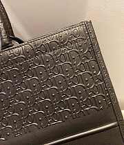 Fortok Dior Book Tote Black Dior Oblique Embossed Calfskin 41.5x34.5x16cm - 4