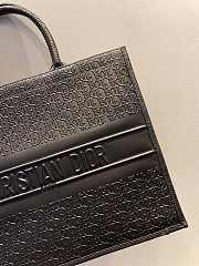 Fortok Dior Book Tote Black Dior Oblique Embossed Calfskin 41.5x34.5x16cm - 3