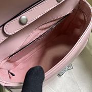 Fortok Gucci Pink GG Marmont Mini Top Handle Bag 15.5x21x8cm - 3