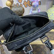 Fortok Louis Vuitton Nano Porte Documents Voyage Bag Black M82770 20x13x5.5cm - 4