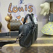 Fortok Louis Vuitton Nano Porte Documents Voyage Bag Black M82770 20x13x5.5cm - 2