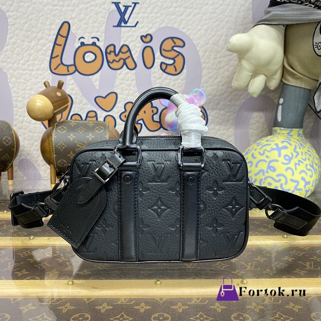 Fortok Louis Vuitton Nano Porte Documents Voyage Taurillon Monogram Bag M82770 20x13x5.5cm - 1
