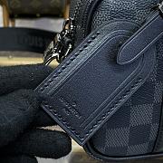 Fortok Louis Vuitton Nano Porte Documents Voyage Damier Bag Black M82770 20x13x5.5cm - 4