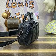 Fortok Louis Vuitton Nano Porte Documents Voyage Damier Bag Black M82770 20x13x5.5cm - 5