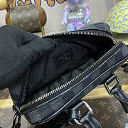 Fortok Louis Vuitton Nano Porte Documents Voyage Damier Bag Black M82770 20x13x5.5cm - 2