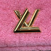 Fortok Louis Vuittin Twist Shearling Bag Pink M21320 23x17x9.5cm - 6