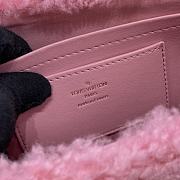 Fortok Louis Vuittin Twist Shearling Bag Pink M21320 23x17x9.5cm - 3