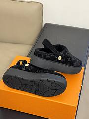 Fortok Louis Vuitton Aspen Platform Clog Shoes Black - 5