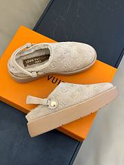 Fortok Louis Vuitton Aspen Platform Clog Shoes Beige - 6