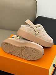 Fortok Louis Vuitton Aspen Platform Clog Shoes Beige - 5