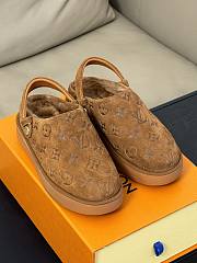 Fortok Louis Vuitton Aspen Platform Clog Shoes Brown - 1