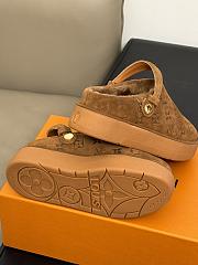 Fortok Louis Vuitton Aspen Platform Clog Shoes Brown - 6