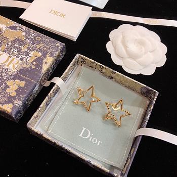 Fortok Dior Five-pointed Star Stud Earrings