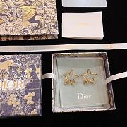 Fortok Dior Five-pointed Star Stud Earrings - 3