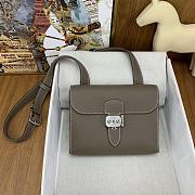 Fortok Hermes Sac A Depeches Togo Leather Bag in Dark Green 21cm - 1