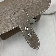 Fortok Hermes Sac A Depeches Togo Leather Bag in Dark Green 21cm - 5