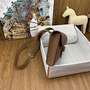 Fortok Hermes Sac A Depeches Togo Leather Bag in Brown 21cm - 2