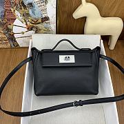 Fortok Hermes Kelly Evercolor Mini Bag in Black 21cm - 1