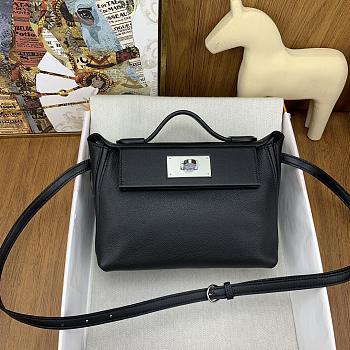 Fortok Hermes Kelly Evercolor Mini Bag in Black 21cm