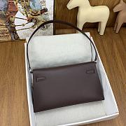 Fortok Hermes Kelly Elan Chamkila Bag in Brown 28x16x4cm - 6