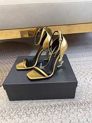 Fortok Saint Laurent SS23 Logo & Opyum High Heels Gold - 1