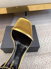 Fortok Saint Laurent SS23 Logo & Opyum High Heels Gold - 3