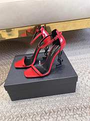 Fortok Saint Laurent SS23 Logo & Opyum High Heels Red - 1