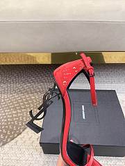 Fortok Saint Laurent SS23 Logo & Opyum High Heels Red - 6