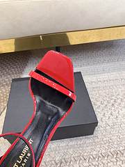 Fortok Saint Laurent SS23 Logo & Opyum High Heels Red - 4
