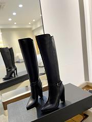 Fortok Saint Laurent Black Leather Boots - 5