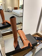 Fortok Saint Laurent Brown Leather Boots - 6