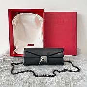 Fortok Valentino One Stud Bag Black 26x11x5cm - 1