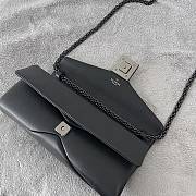 Fortok Valentino One Stud Bag Black 26x11x5cm - 6