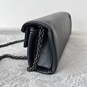 Fortok Valentino One Stud Bag Black 26x11x5cm - 5