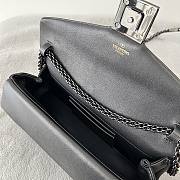 Fortok Valentino One Stud Bag Black 26x11x5cm - 4