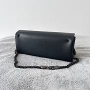 Fortok Valentino One Stud Bag Black 26x11x5cm - 3
