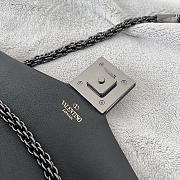 Fortok Valentino One Stud Bag Black 26x11x5cm - 2