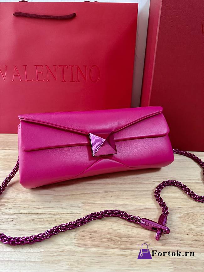 Fortok Valentino One Stud Bag Pink 26x11x5cm - 1