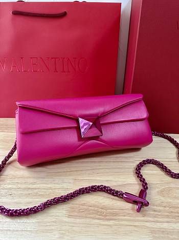 Fortok Valentino One Stud Bag Pink 26x11x5cm