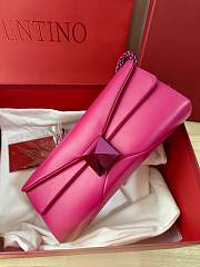 Fortok Valentino One Stud Bag Pink 26x11x5cm - 5
