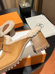Fortok Hermes Flore 60 Mules in Brown - 6