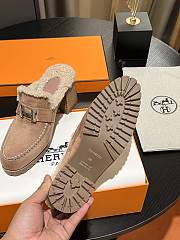 Fortok Hermes Flore 60 Mules in Beige - 3