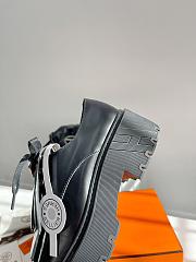 Fortok Hermes Fringed Loafers in Black - 2