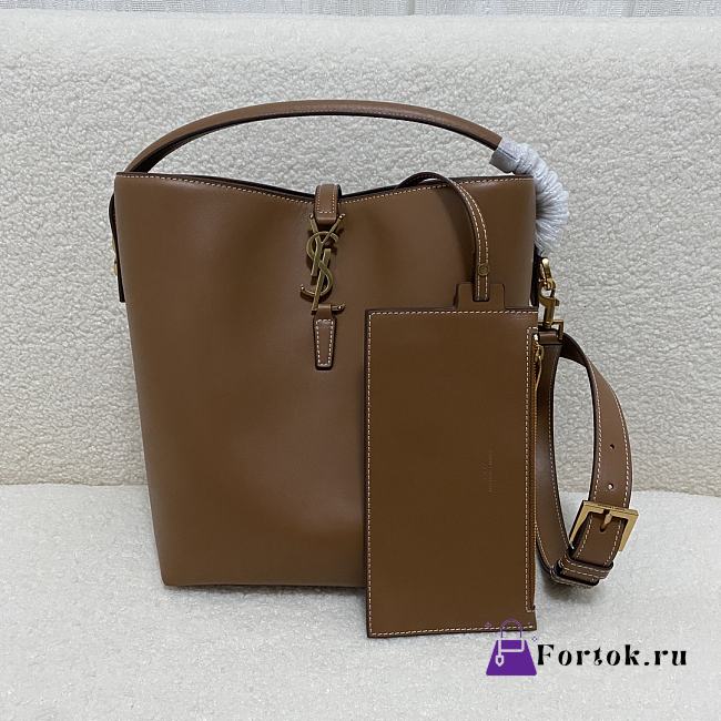 Fortok Saint Laurent Le 37 Bucket Bag Brown 20x25x16cm - 1