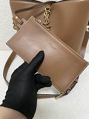 Fortok Saint Laurent Le 37 Bucket Bag Brown 20x25x16cm - 3